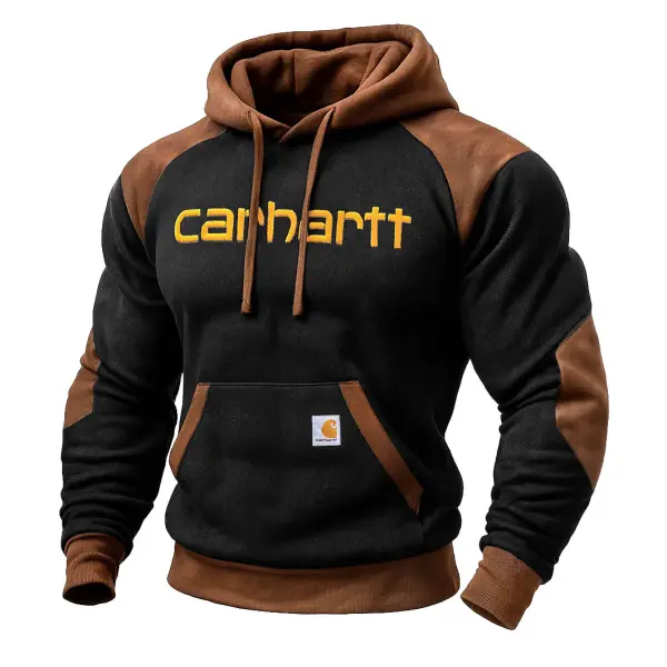 Carhartt Men's Vintage Western Cowboy Embroidered Hoodie - Rabclub.com 