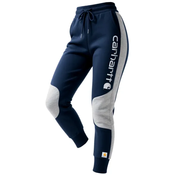 Women's Contrasting Color Paneled Sports Trousers - Cotosen.chimpone.com 