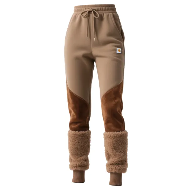 Women's Contrasting Lambswool Sports Trousers - Cotosen.chimpone.com 