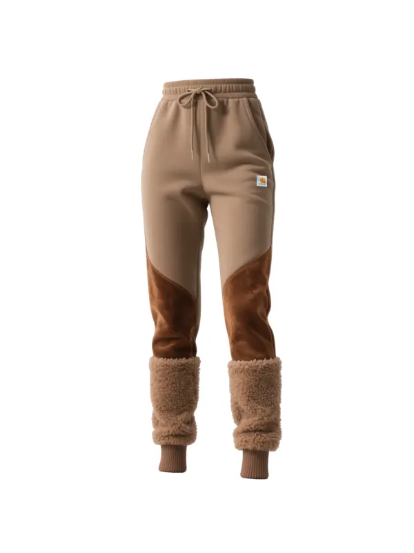 Women's Contrasting Lambswool Sports Trousers - Hoplady.chimpone.com 