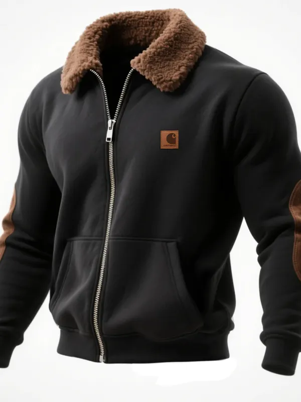 Carhartt Men's Retro Western Casual Zipper Cardigan Jacket - Simplyion.com 