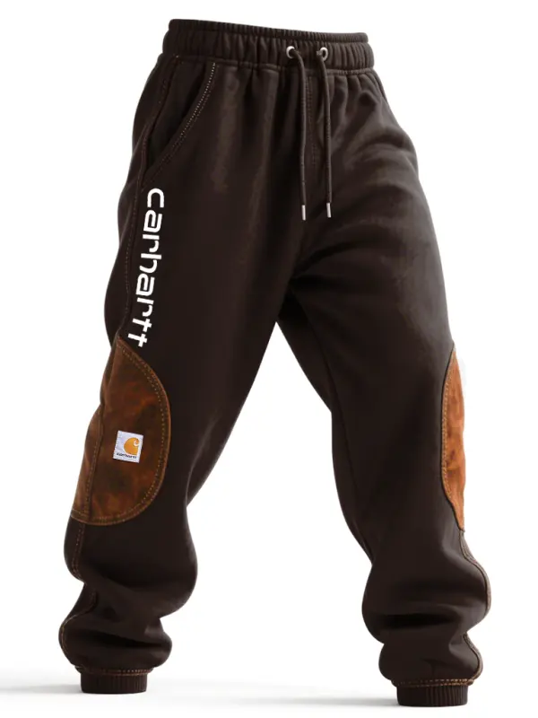 Carhartt Men's Suede Splicing Jogger Pants - Wantbright.com 