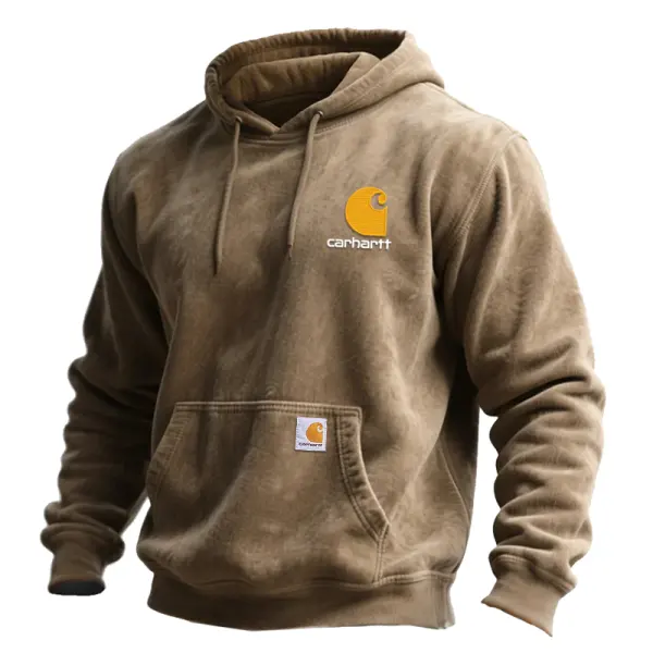 Hooded Sweatshirt With Embroidery Logo For Everyday Wear - Wayrates.com 