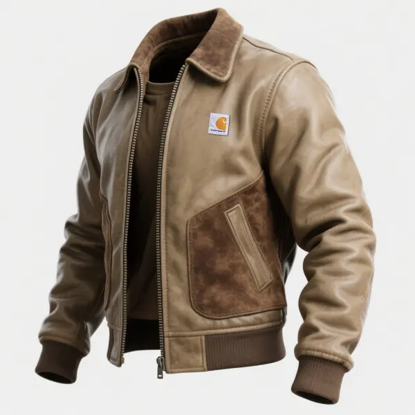 Suede Splicing Stylish Bomber Jacket For All-Season Wear - Wayrates.chimpone.com 