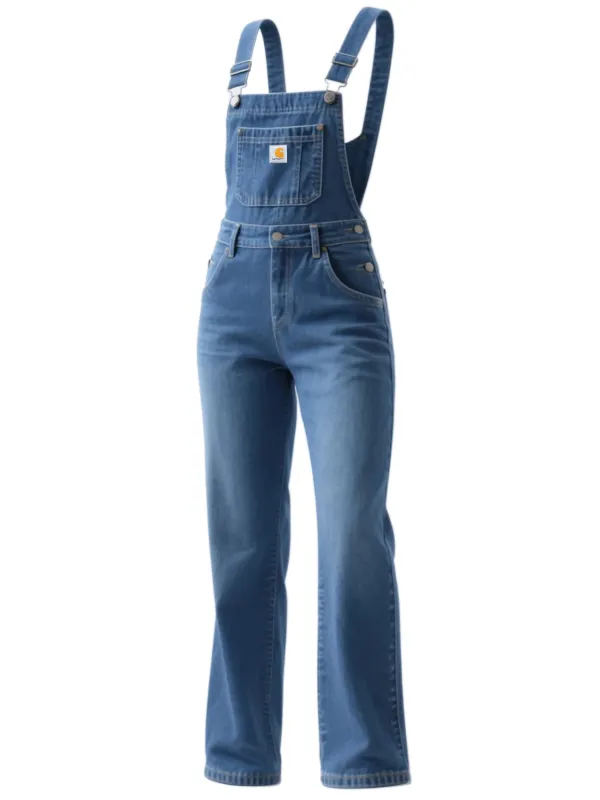 Vintage Women's Denim Overalls Jumpsuit - Simplyion.com 