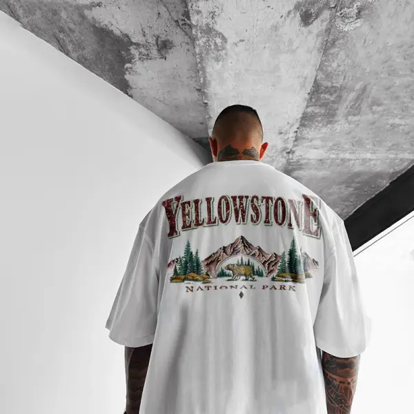 Oversized Vintage 'Yellowstone' T-Shirt - Faciway.com 