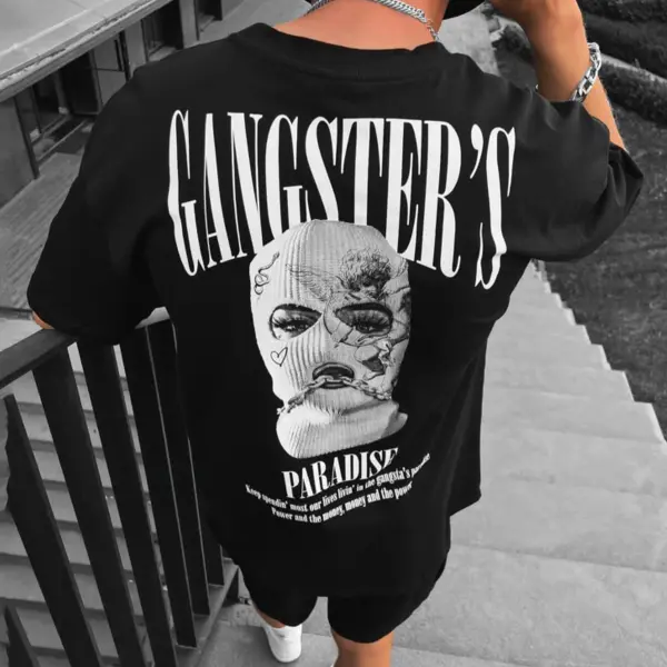 Men's Oversized Fashion Print T-Shirt - Yesunshine.com 