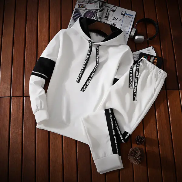 Winter Hoodie Sets Men Tracksuit Streetwear 2 Piece Set - Yesunshine.com 
