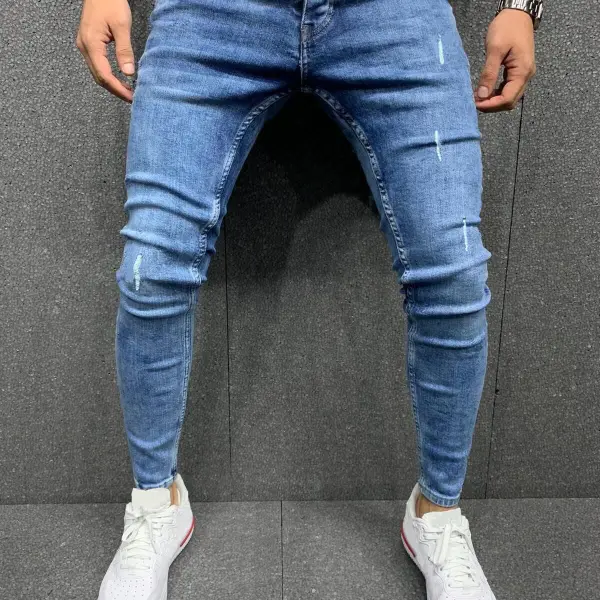 Men's Feet Stretch Jeans - Yesunshine.com 