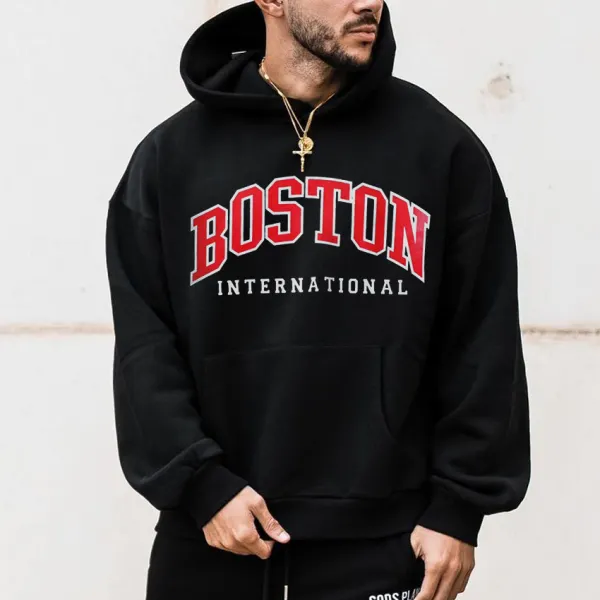 Boston Fashion Men's Oversized Sweatshirt Hoodie - Yesunshine.com 