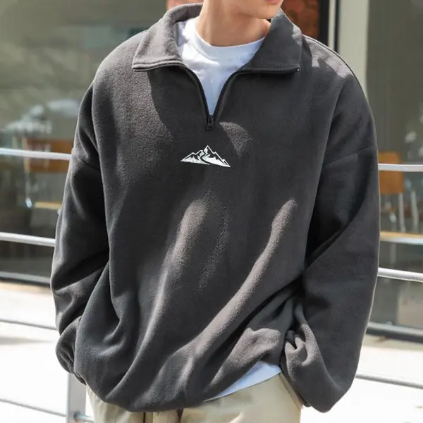 Stand Collar Casual Men's Sweatshirt - Yesunshine.com 
