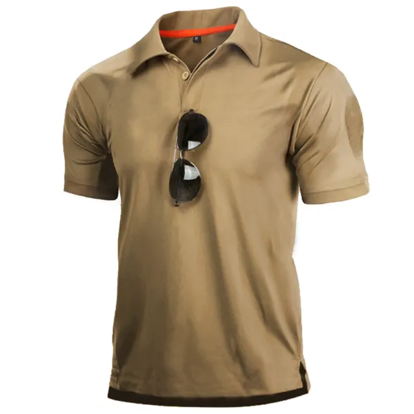 Men's Outdoor Tactical Quick Dry Polo T-Shirt - Yesunshine.com 