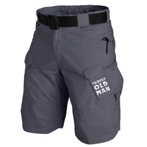 Men's Old Man Multifunctional Waterproof Multi-Pocket Outdoor Tactical Shorts - Yesunshine.com 