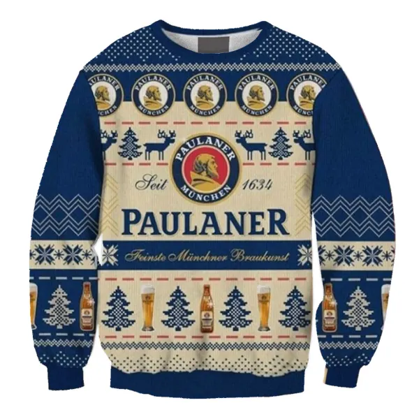 Unisex Paulanergarten 3D Ugly Christmas Sweater Only $28.99 - Cotosen.com 