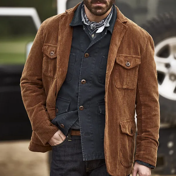 Men's Outdoor Retro Casual Jacket - Yesunshine.com 