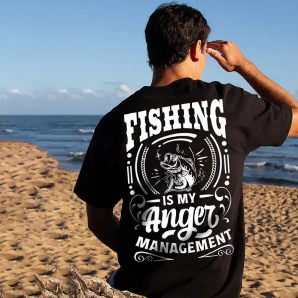Men's Fishing Print Casual T-Shirt - Yesunshine.com 