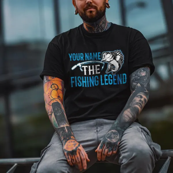 Fishing Print Casual T-Shirt - Yesunshine.com 