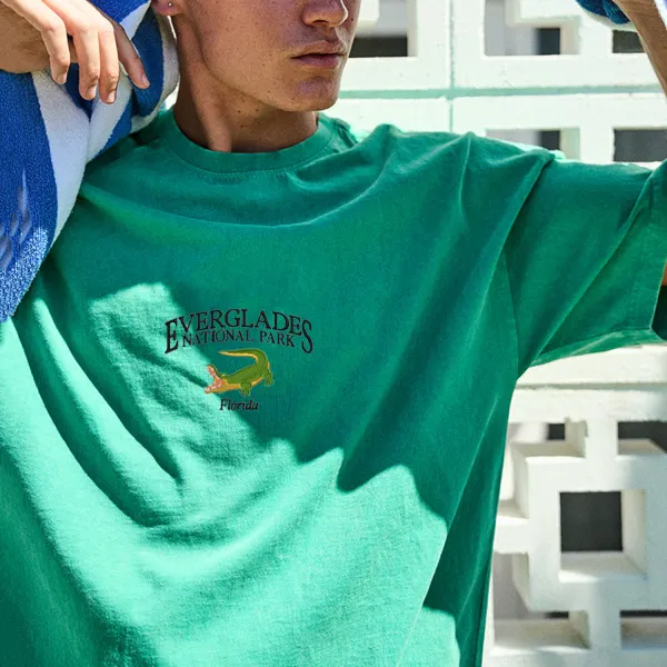 Casual Retro City Printed T-shirt - Yesunshine.com 
