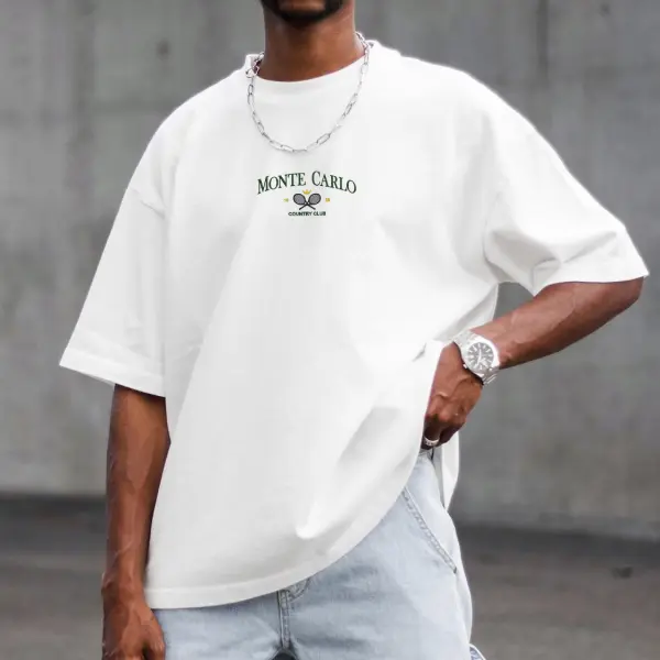Monte Carlo Country Club Short Sleeve T-Shirt - Yesunshine.com 
