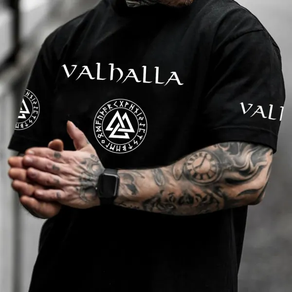 Men's Valhalla Print Casual T-Shirt - Yesunshine.com 
