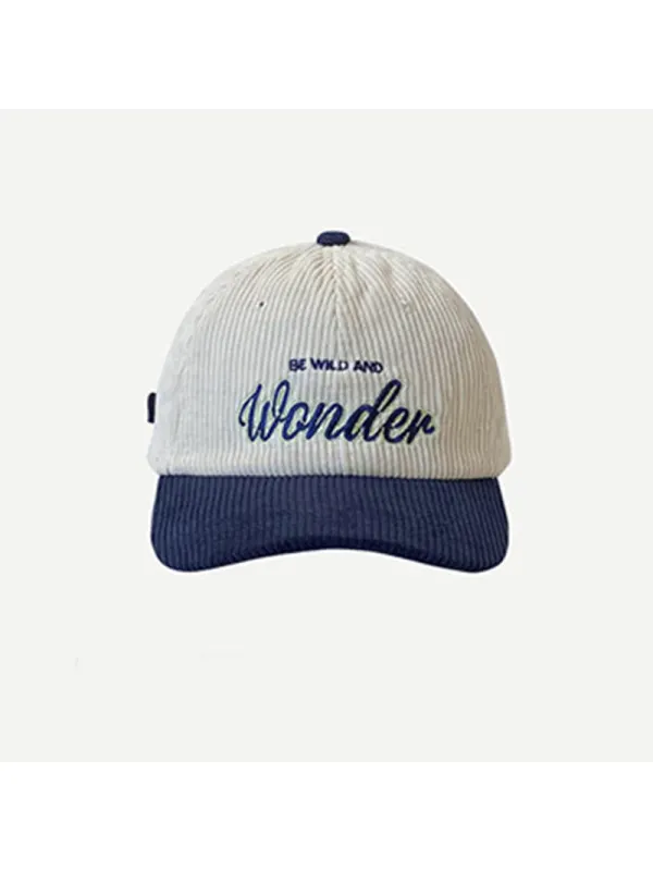 Retro Corduroy Baseball Cap - Aptkoi.com 