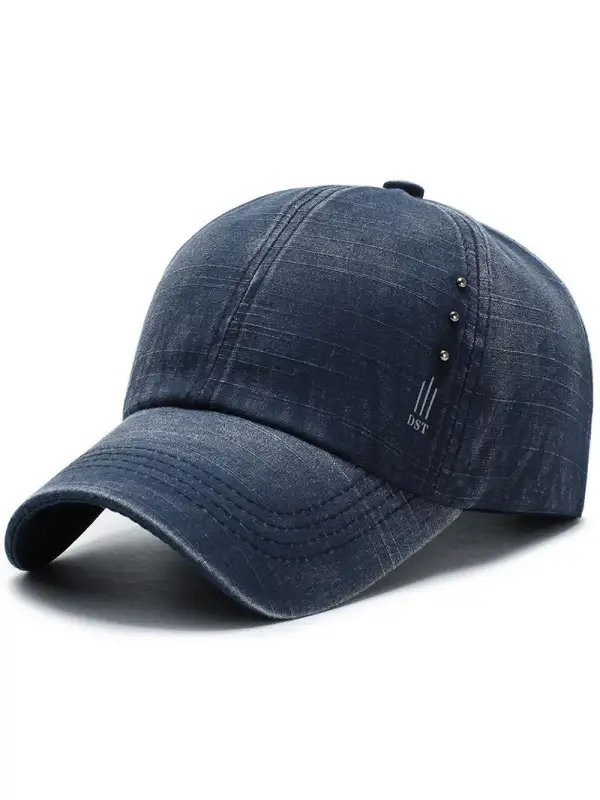 New Simple Men's Washed Baseball Cap Outdoor Leisure Middle-aged Cap Sports Riding Sunshade Sun Hat - Aptkoi.com 