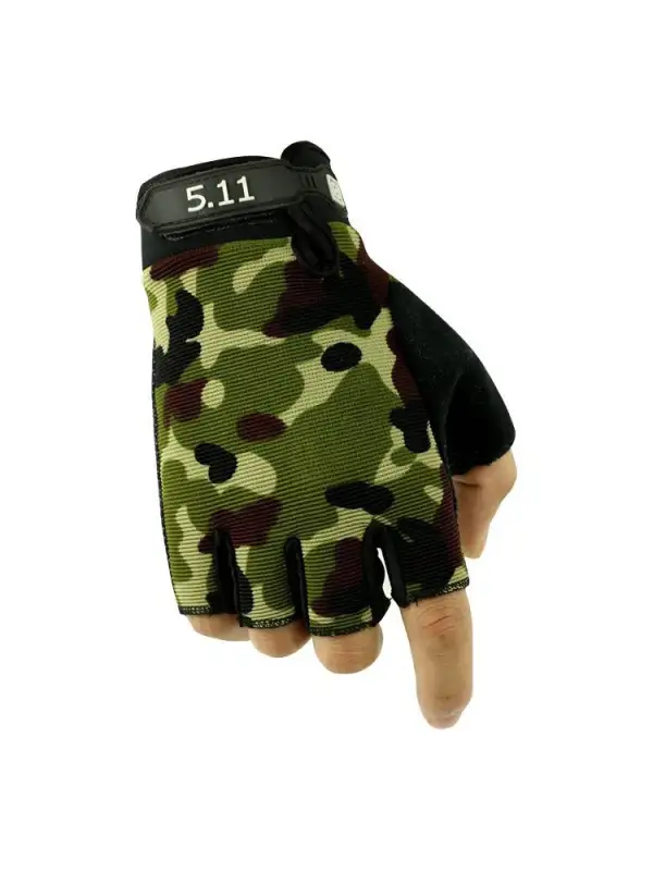 Half-finger Gloves Men And Women Tactical Outdoor Riding Wear-resistant Non-slip Training Driving Gloves Sports Mountaineering Fighting Fitness - Aptkoi.com 