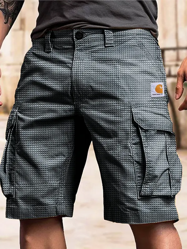 Carhartt Men's Vintage Cargo Shorts Waffle Board Shorts - Pragmaace.com 
