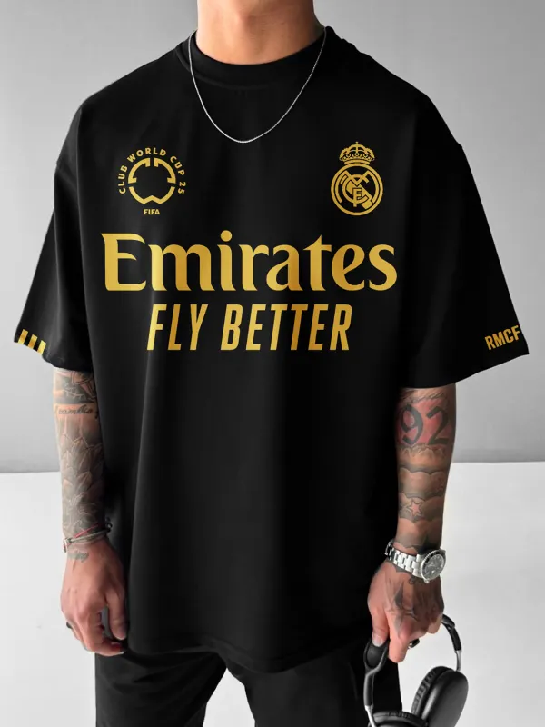 Oversized Casual Neutral Football T-Shirt Football Club T-Shirt - Pragmaace.com 