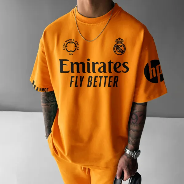 Oversized Casual Neutral Football T-Shirt Football Club T-Shirt - Zivinfo.com 