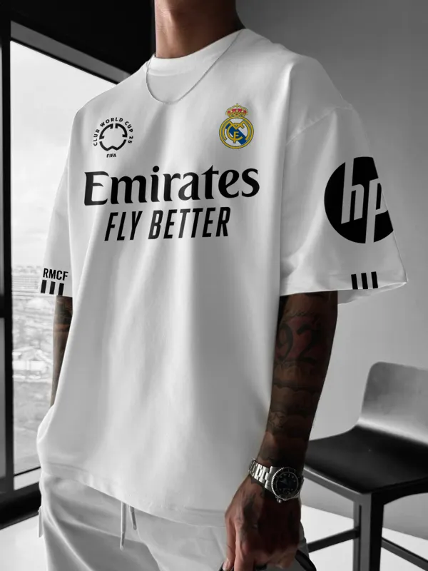 Oversized Casual Neutral Football T-Shirt Football Club T-Shirt - Pragmaace.com 