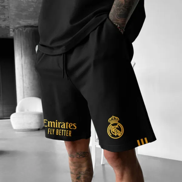 Comfortable Casual Unisex Football Print Shorts - Yesunshine.com 