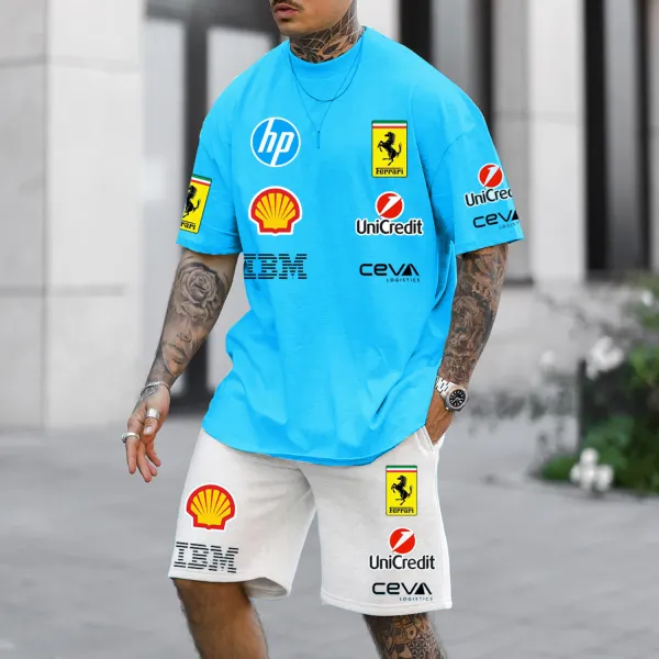 Men's Racing Design Contrast Suit - Zivinfo.com 