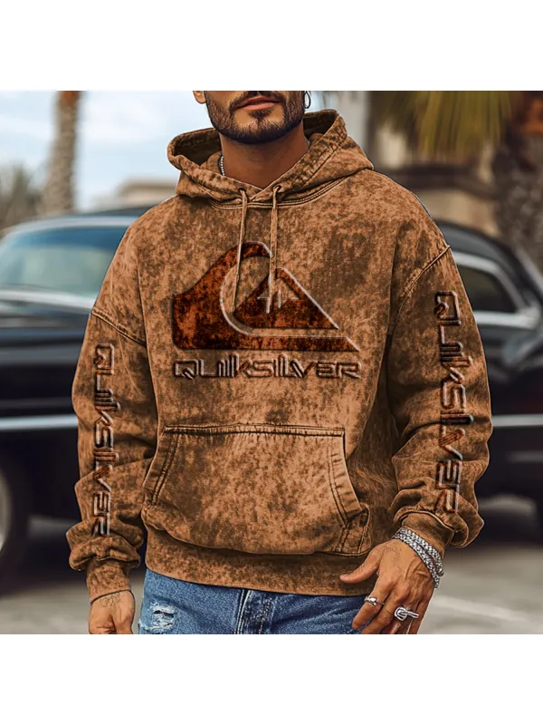 Vacation Casual Vintage Letter Print Hoodie - Anrider.com 