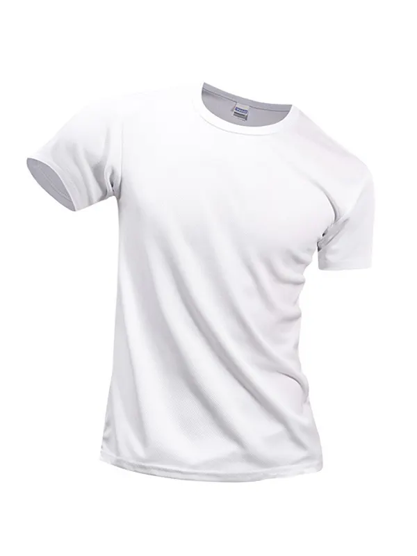 Men's Outdoor Casual Round Neck Quick-drying Short-sleeved T-shirt - Anrider.com 