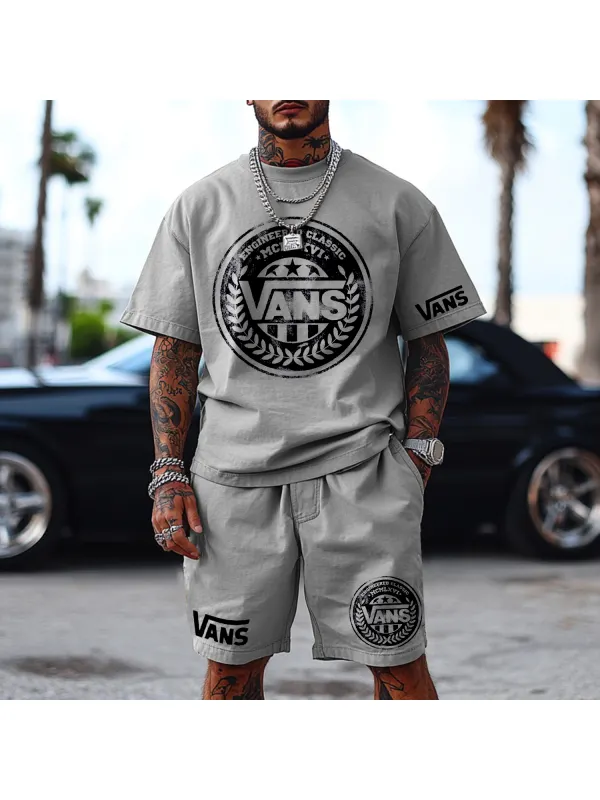 Brand Letter Print Oversized Set - Wearmw.chimpone.com 