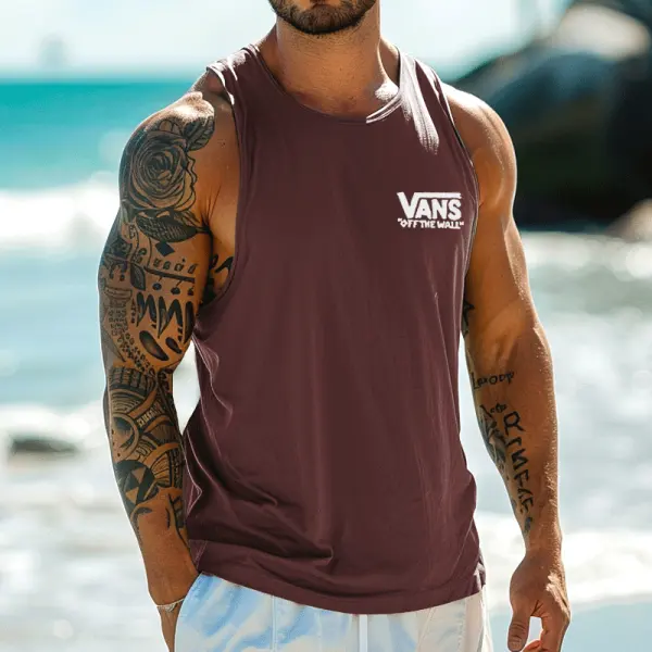 Stylish Sleeveless Tank Top For Summer Beach Adventures - Ootdyouth.com 