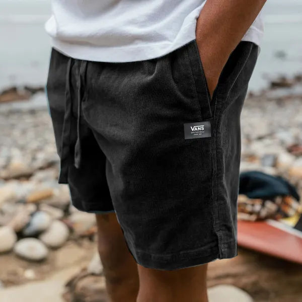 Vintage Casual Shorts Corduroy Surf Shorts Beach Shorts - Ootdyouth.com 