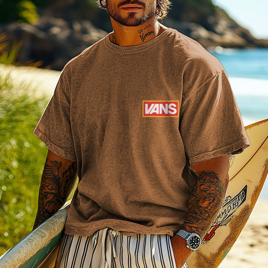 

Vans Branded Vacation Distressed Loose T-shirt