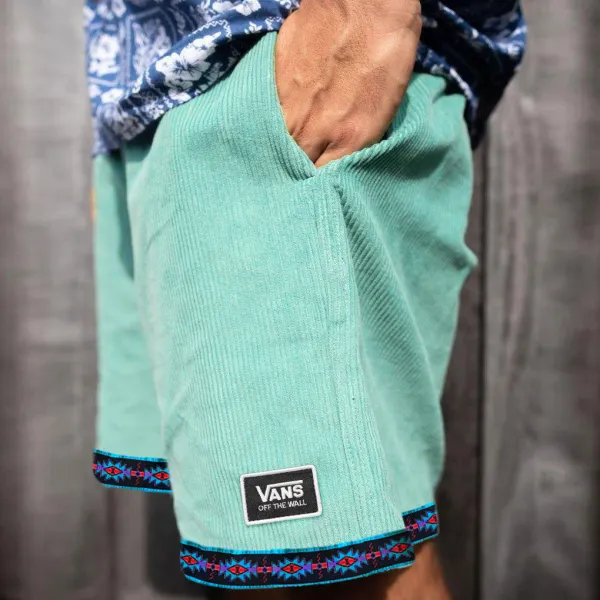 Vintage Casual Shorts Corduroy Surf Shorts Beach Shorts - Spiretime.com 