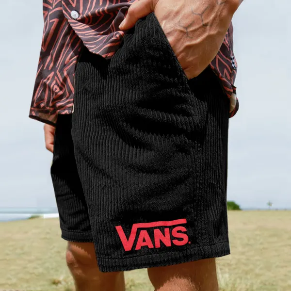 Vintage Casual Shorts Corduroy Surf Shorts Beach Shorts - Spiretime.com 