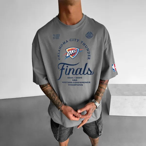 Men's 2025 Gray Sports Basketball T-Shirt - Yesunshine.com 