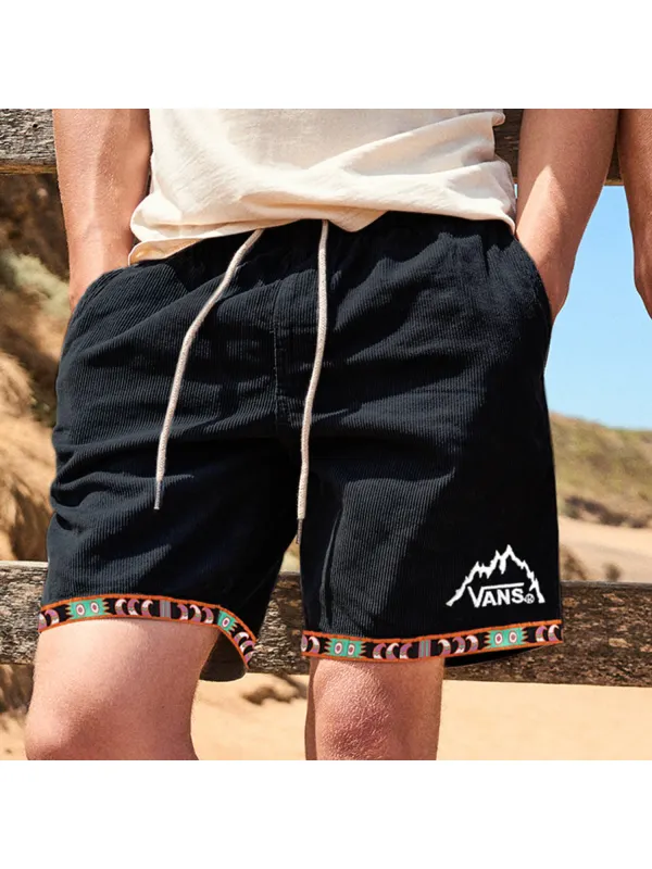Vintage Casual Shorts Corduroy Surf Shorts Beach Shorts - Anrider.com 