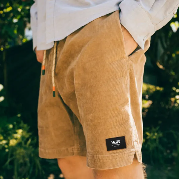Vintage Casual Shorts Corduroy Surf Shorts Beach Shorts - Yesunshine.com 