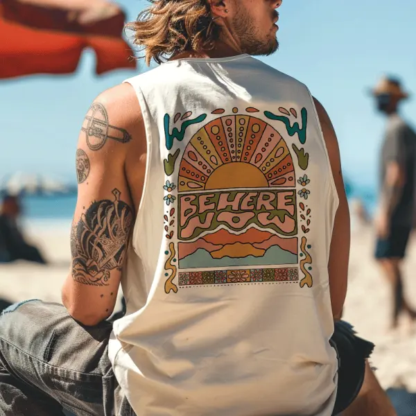 Psychedelic Graphic Tank Top For Men - Perfect For Summer Festivals And Beach Days - Ootdyouth.com 