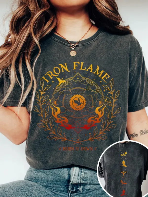 Iron Flame Shirt, Fourth Wing Shirt - Realyiyishop.com 