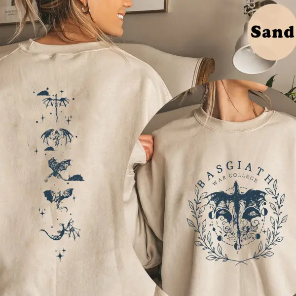 Vintage Basgiath War College 2 Sides Sweatshirt Only ILS 106.89 - Wayrates.com 