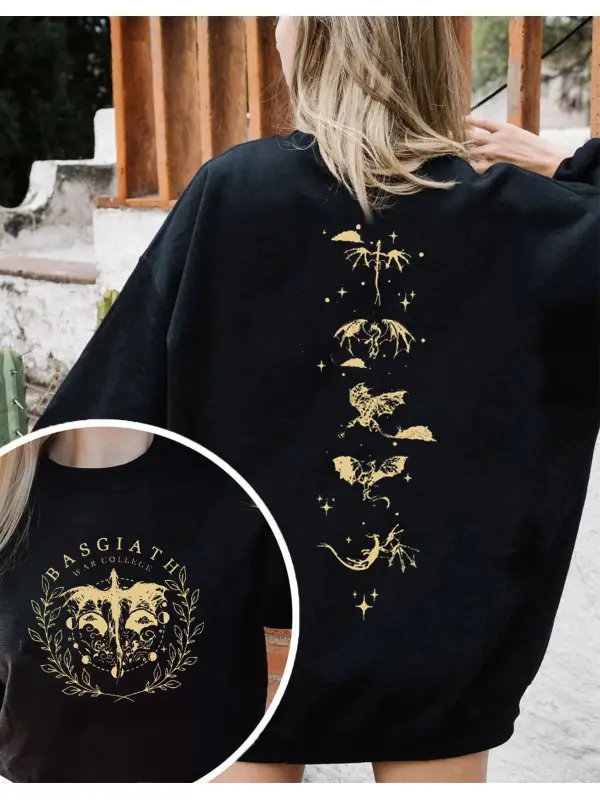 Vintage Basgiath War College 2 Sides Sweatshirt - Viewbena.com 