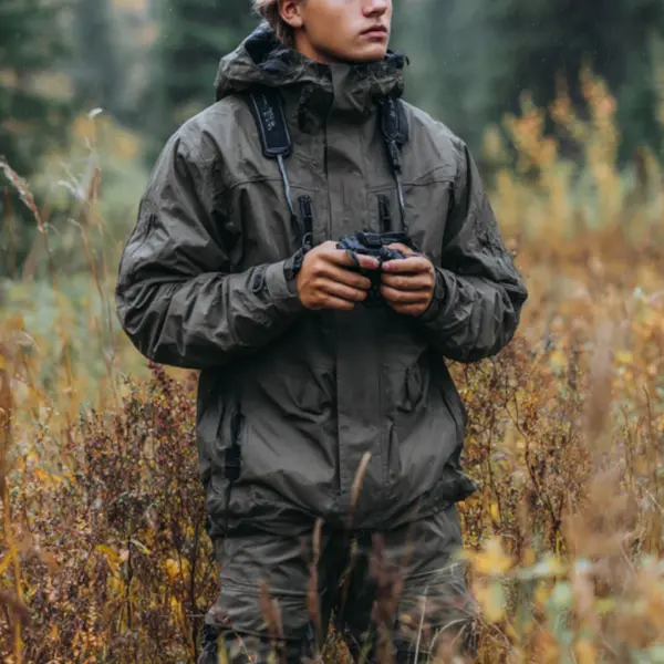 Outdoor Adventure In Olive Green Jacket - Pipersuper.com 