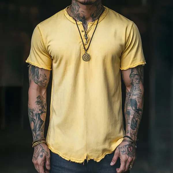 Casual Tight Solid Color T-shirt - Pipersuper.com 